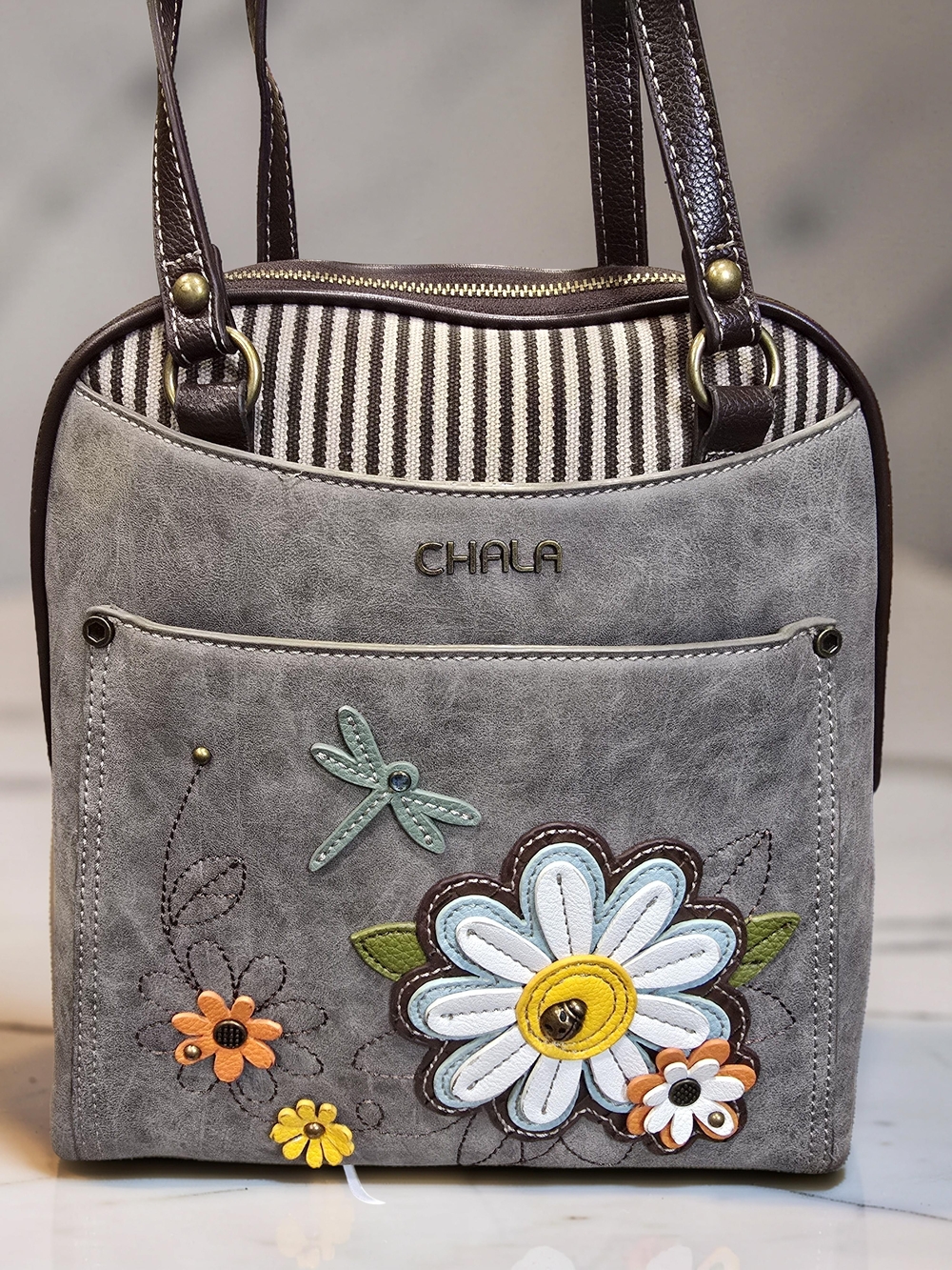 CHALA Daisy Convertible Backpack Purse Crossbody Hobo EUC